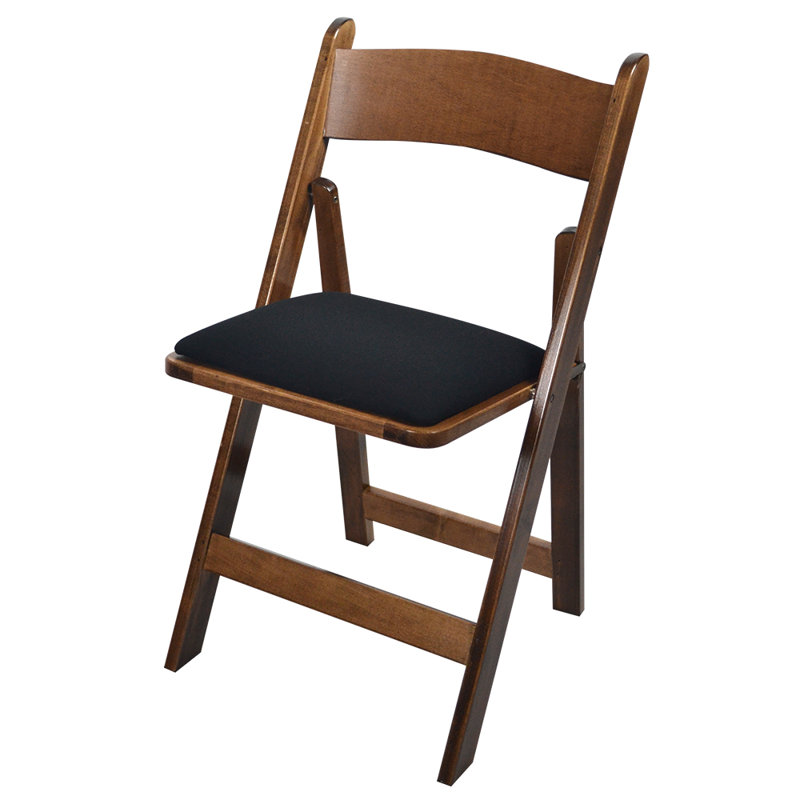Kestell Furniture Maple Wood Padded Folding Chair & Reviews Wayfair